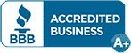 Better Business Bureau Accredited Business A+ logo